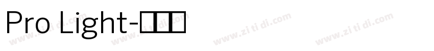 Pro Light字体转换